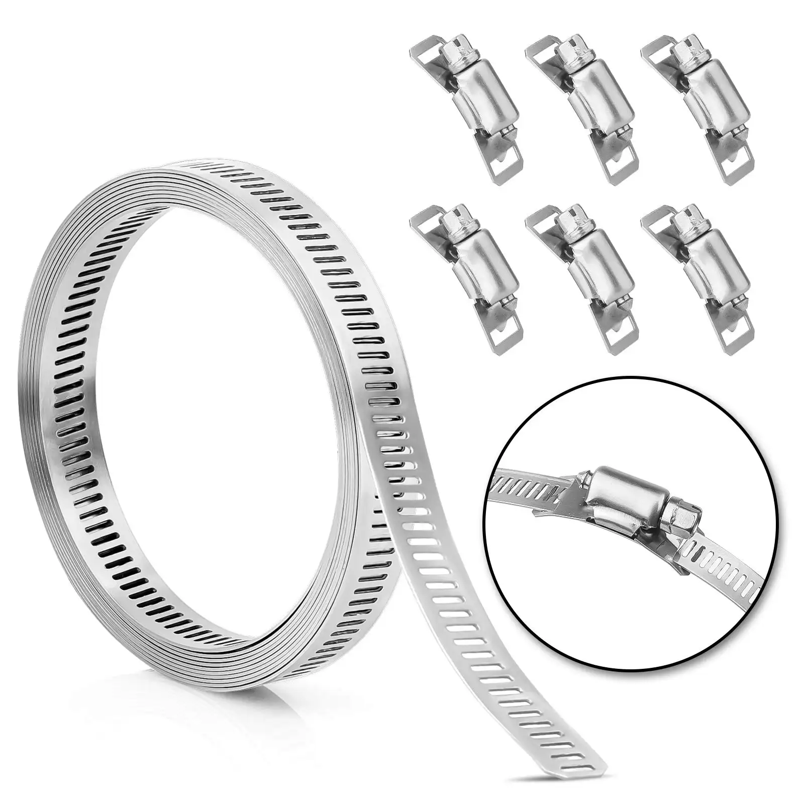 High quality heavy duty clamp hose stainless steel pipe clamp American radiator hose clamp