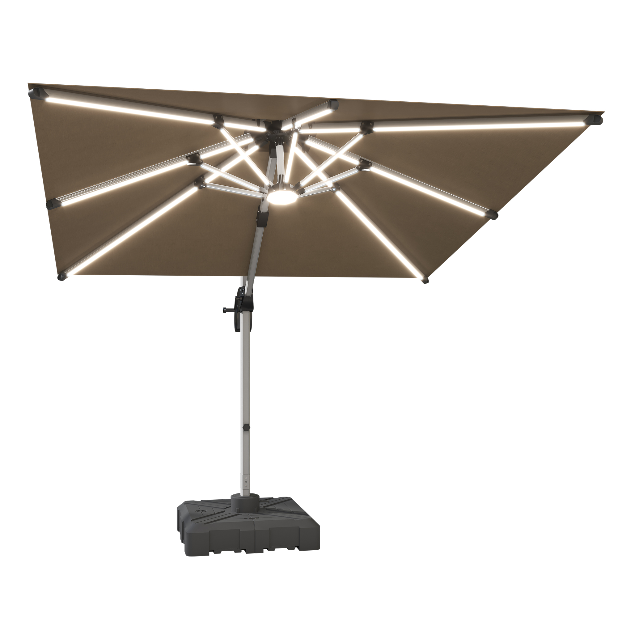 fulin Custom furniture patio umbrella garden cantilever umbrella outdoor double parasols large roman umbrella