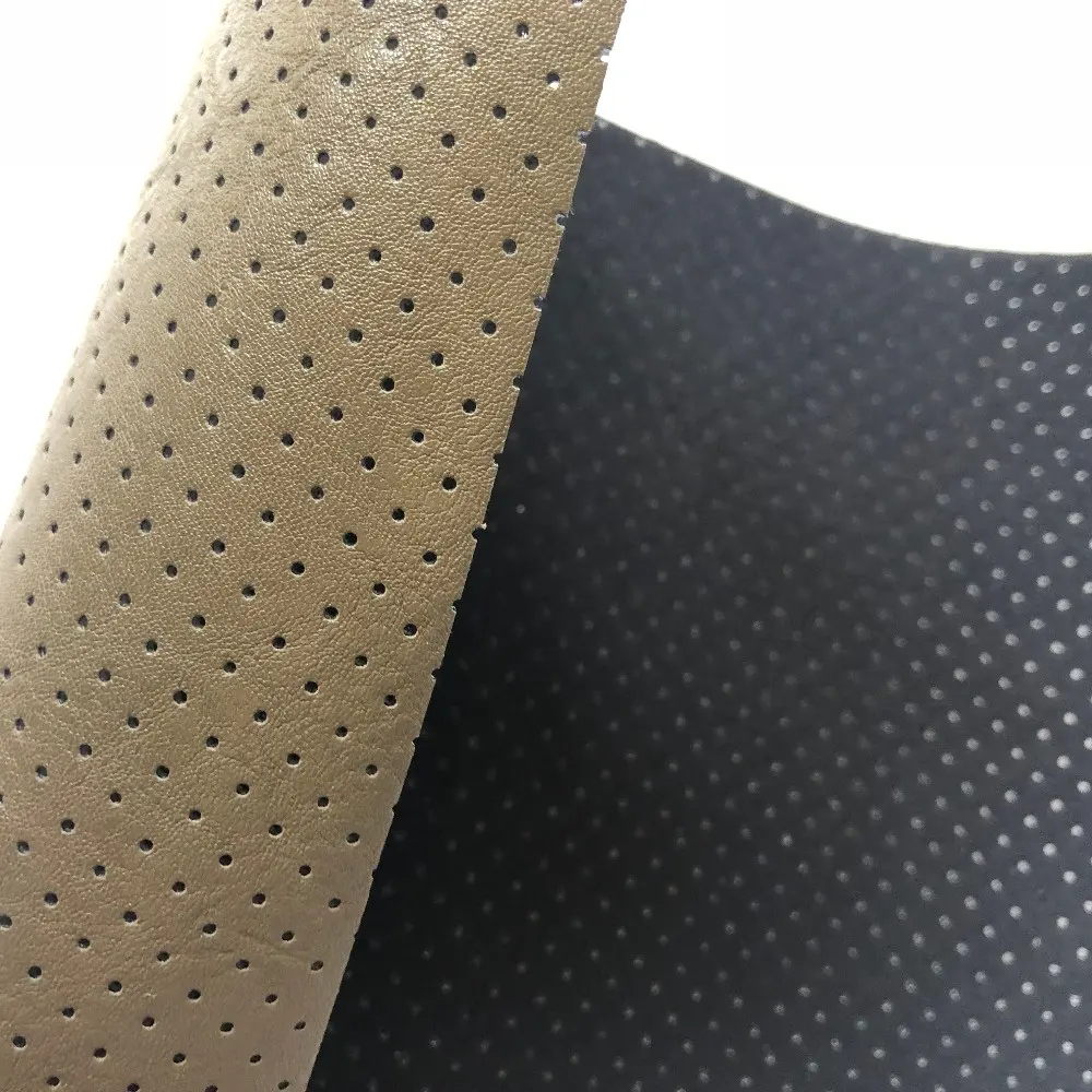Hot sale perforated pu leather punched leather hole leather