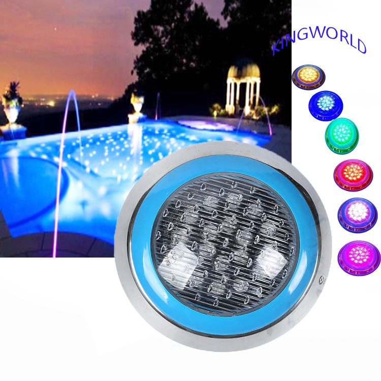 Stainless streel pool accessories AC12V IP68 RGB led Submersible Underwater Pond Swimming pool light