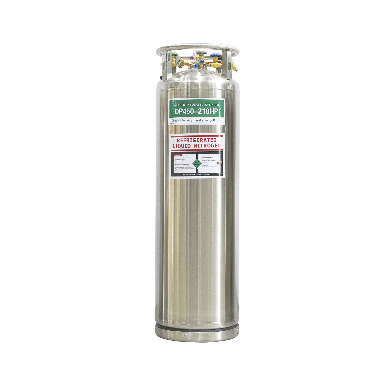 Вертикальный 210L жидкий Dewar криогенный резервуар