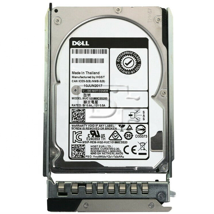 400-ATJL 1,2 ТБ 10K RPM SAS 12 ГБ/сек. 512n 2,5 "жесткий диск для сервера в лотке 14G