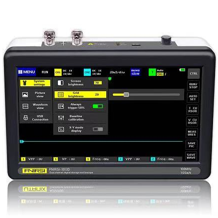 FNIRSI-1013D цифровой планшет осциллограф двухканальный 100 м пропускная способность 1GS частота дискретизации Мини планшетный цифровой осциллограф