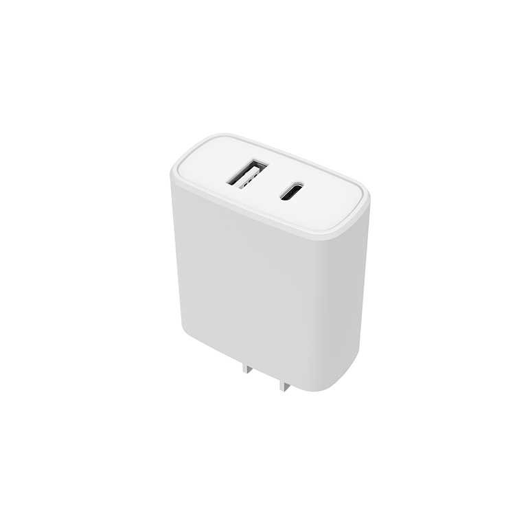 Адаптер с двумя портами для универсальный кабель с разъемом типа C USB зарядное устройство телефон зарядное устройство 18W PD настенное зарядное устройство для iPhone Samsung