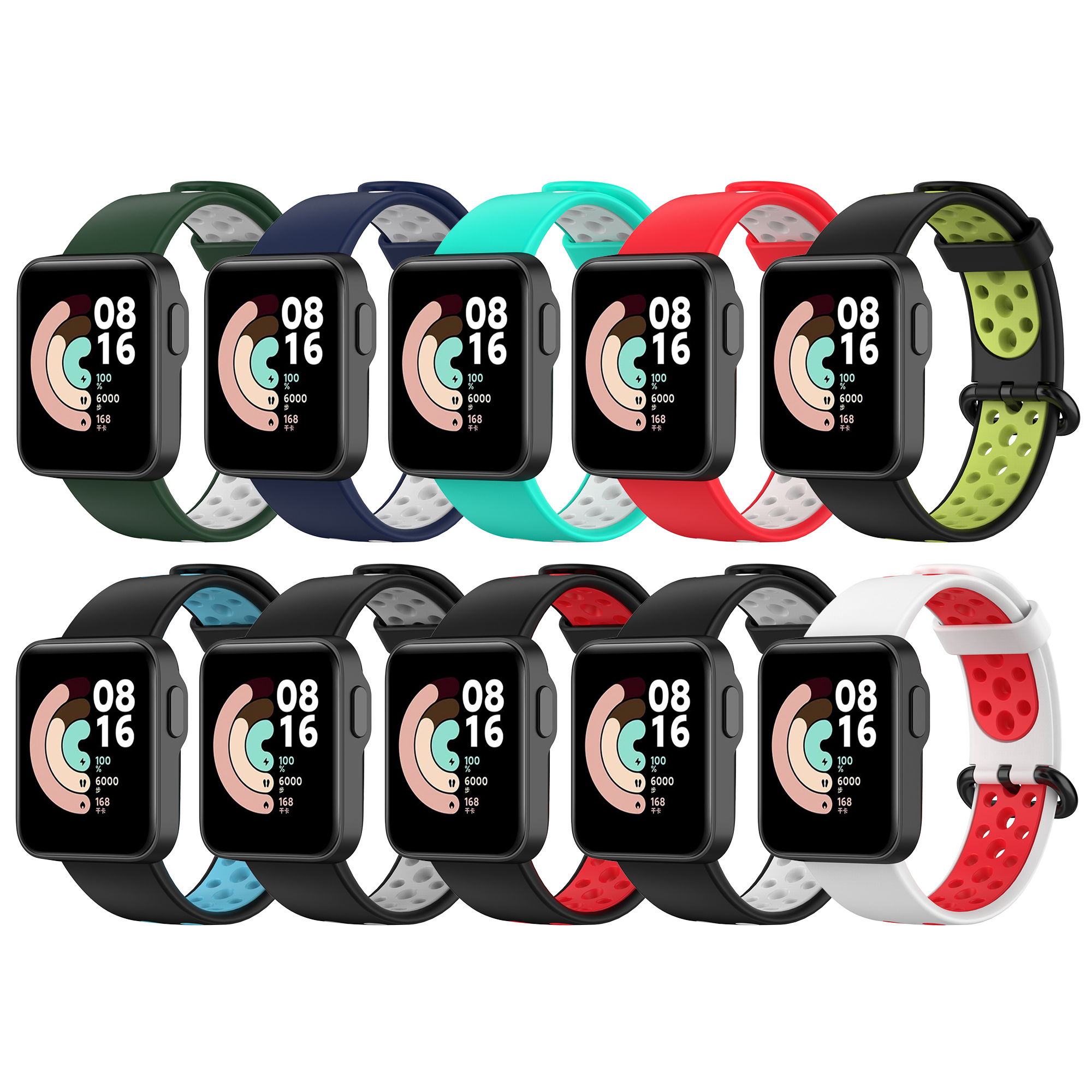 Модный ремешок для XiaoMi Redmi Watch, сменный спортивный силиконовый браслет для Redmi watch, ремешок для смарт-часов