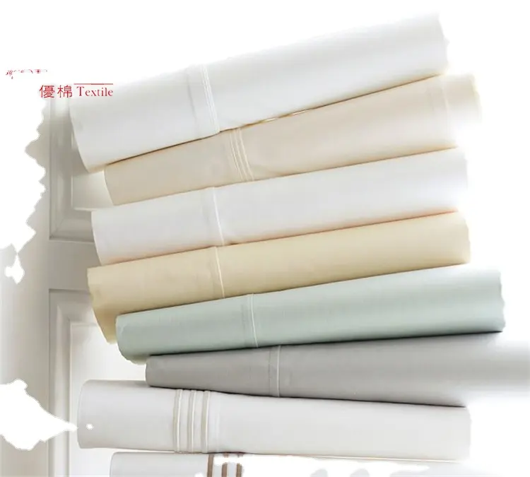 4 Piece Hotel Duvet Cover 300tc 400tc cotton Bamboo Bed Sheet Fabric Lyocell Bed Sheets Wholesale