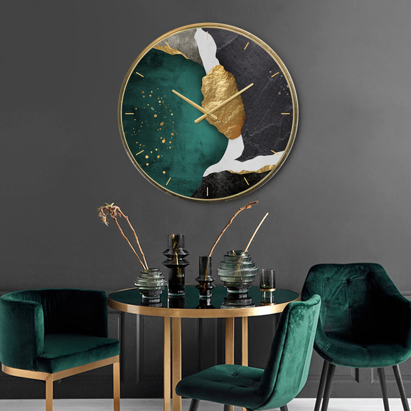 10 дюймов бронзовое Золотое металлические настенные часы домашний decorcustom циферблат часов мужские часы