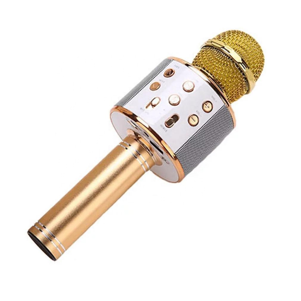 Портативный беспроводной караоке-микрофон WS858 с Bluetooth, колонка, Ручной беспроводной микрофон KTV для дома