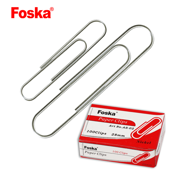 Foska Лидер продаж хорошее качество круглый никель покрытие бумага зажимы