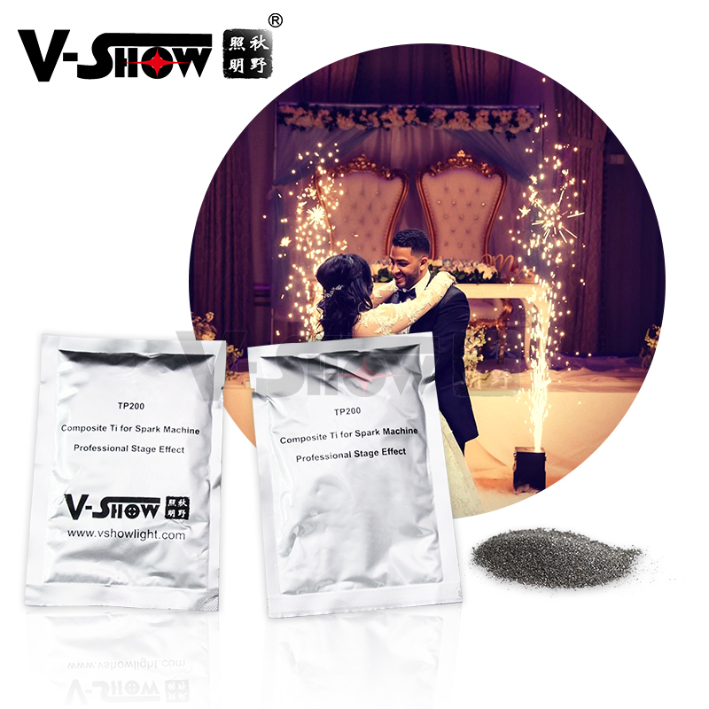 V-Show 20 пакетов титанового порошка 200 г для машины для холодной искры, порошок для фейерверка