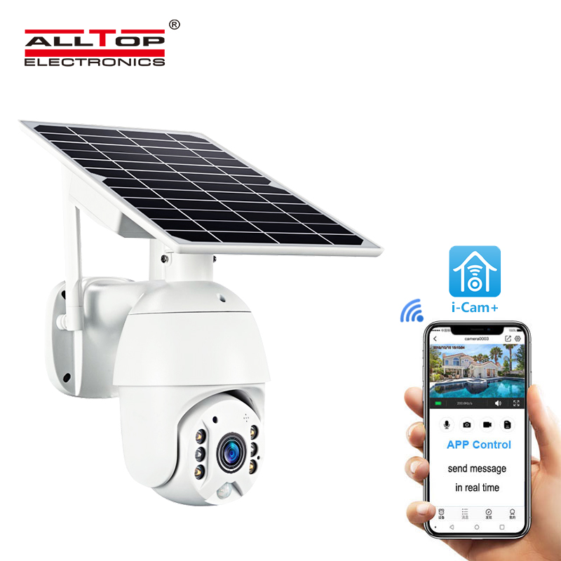 ALLTOP 4g HD1080P Hd Ite Zoom Cctv Cam с солнечной батареей, видео наблюдение, Wi-Fi, управление приложением, IP65, наружная камера с Pir сенсором