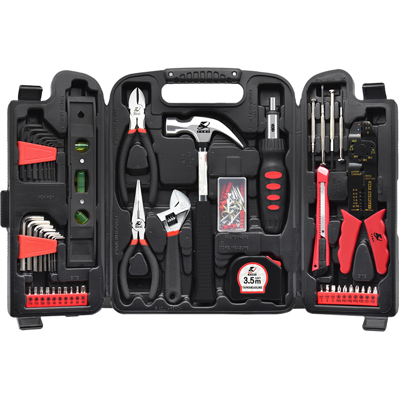 KFUWELL H4001A 129pcs OEM Home Repair Tool Kit OEM Hand Tools Combo Kit