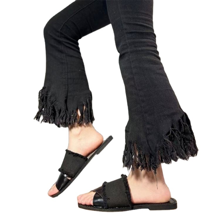 beautiful women's slipper beautiful lady footwear cowboy ladies slider