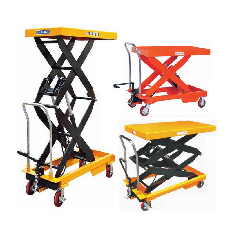 Manual Hydraulic Trolley Portable Scissor Lift Table