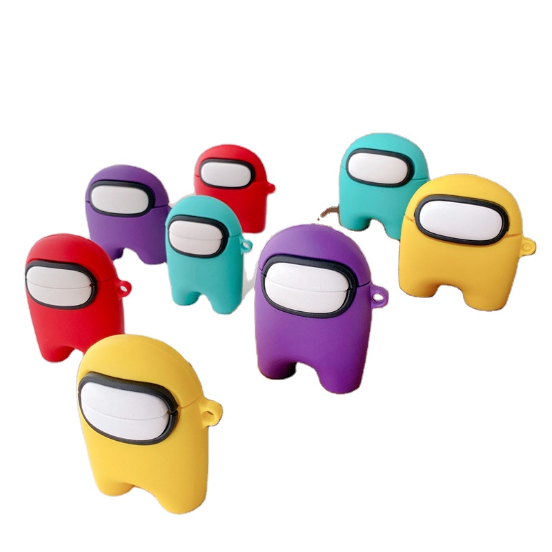 Защитный чехол среди нас, чехол для беспроводных наушников Airpod 1 2 3 pro, чехлы для Apple Airpods, силиконовый чехол, мультяшная сумка