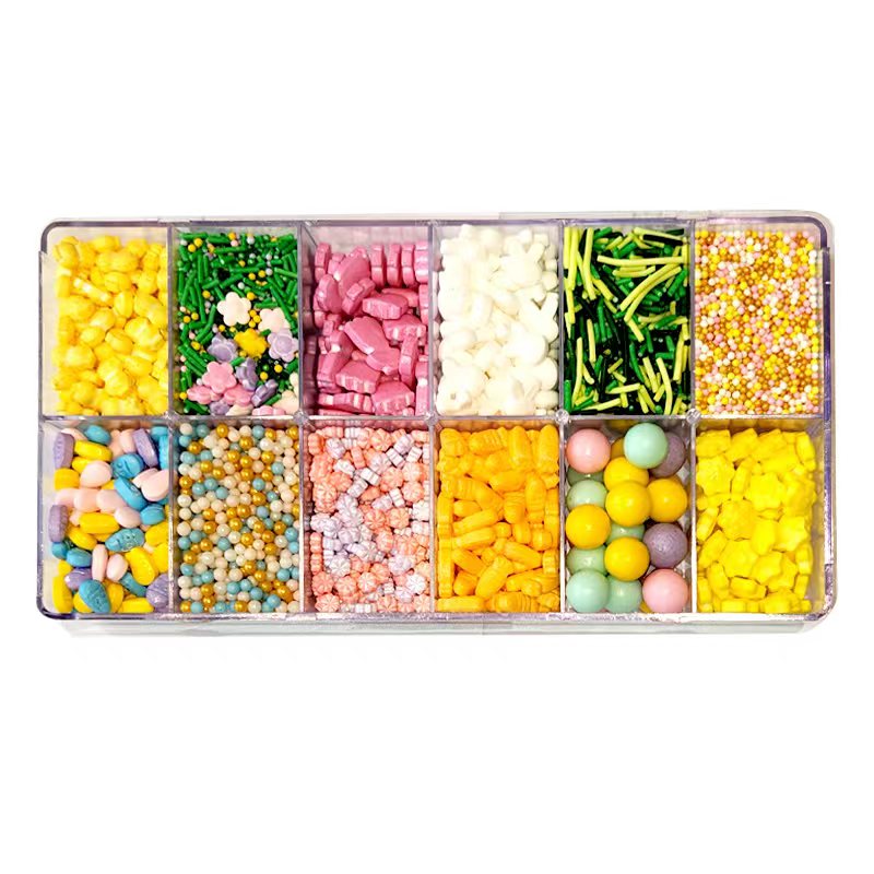 Customize various styles wholesale cake edible sprinkle cake decoration press candy,confetti,sugar rods,sugar beads,jimmies