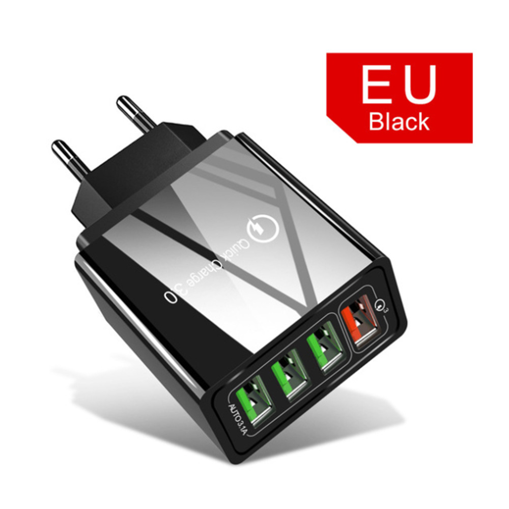 Для мобильного телефона Быстрая зарядка 4 usb порта настенный адаптер для путешествий