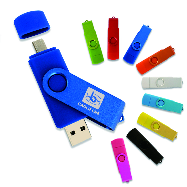 Высокое качество 2 в 1 смартфон поворотный Usb 2,0 3,0 64 Гб Pendrive 32 ГБ 16 ГБ 8 ГБ металлическая карта памяти OTG Usb флэш-накопитель
