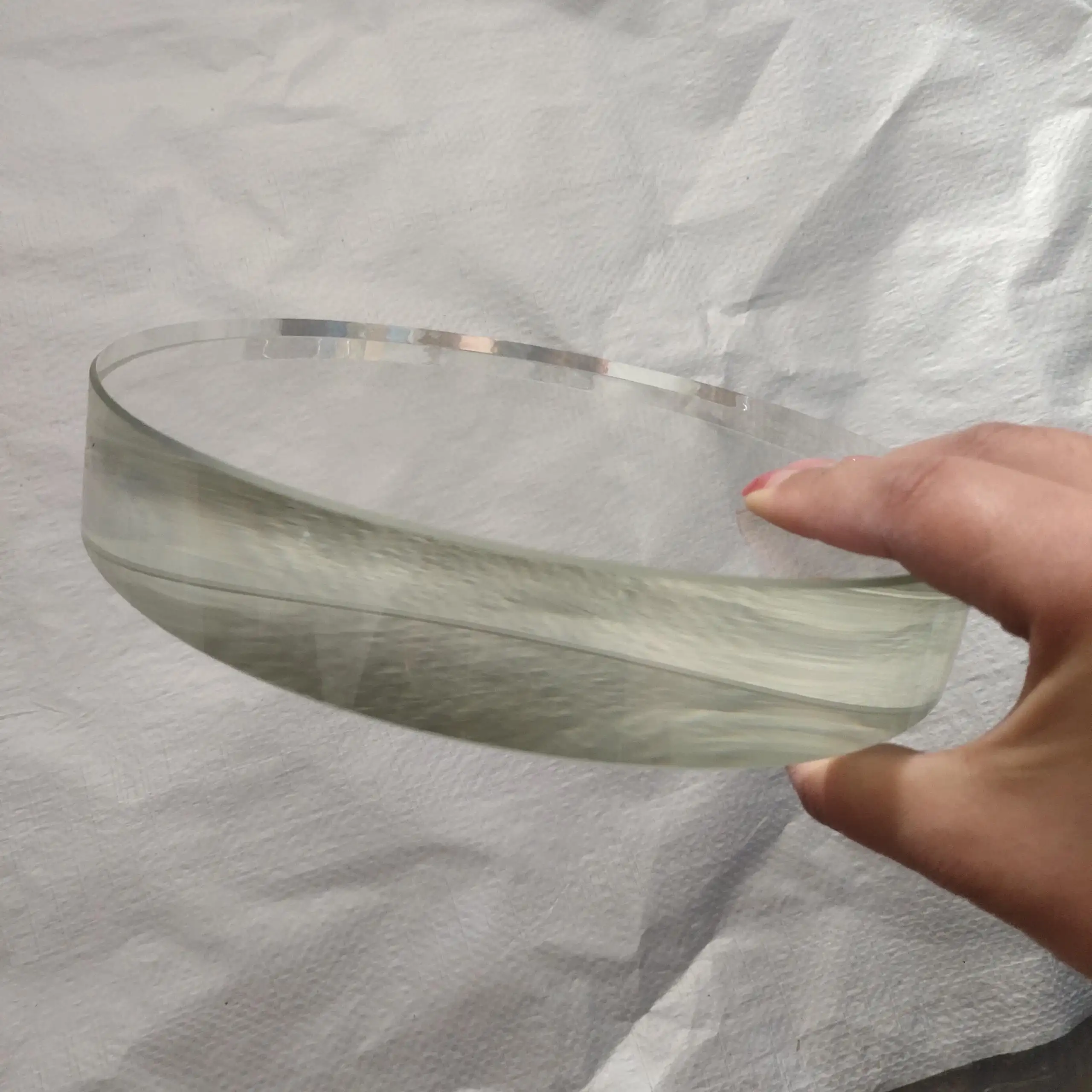 customized clear round quartz glass disc round borosilicate sight glass disc