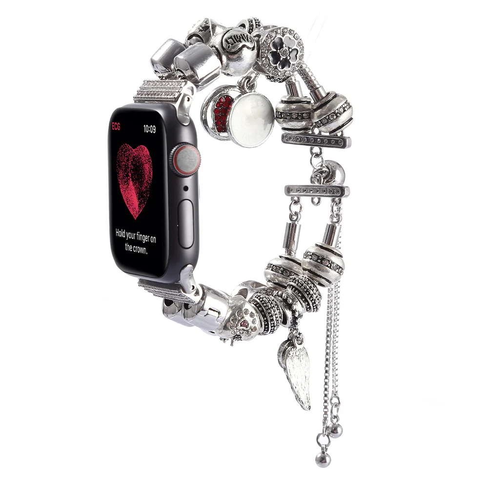 Для Apple iWatch ремешки 38/42 мм, ювелирные изделия из бисера для женщин/девушек/девочек браслет для часов