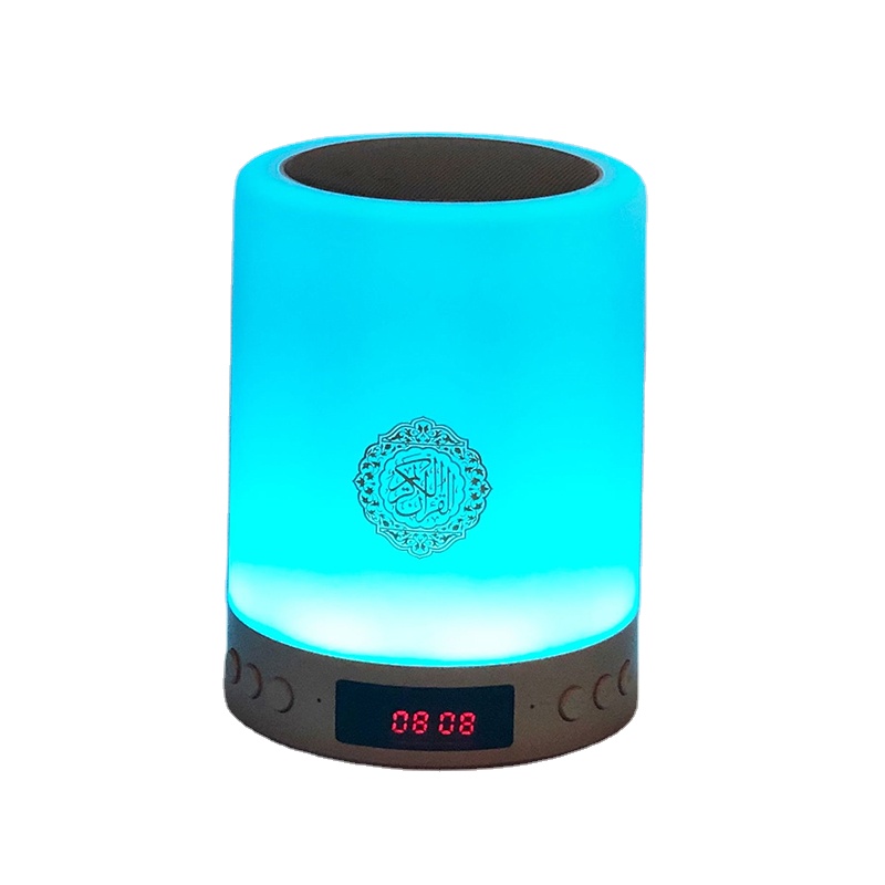 Led digital quantu touch night colorful light moon lamp quran speaker bluetooths speaker quran players