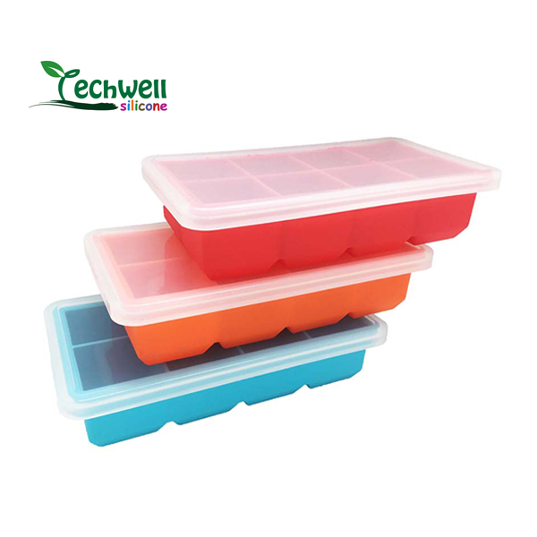 Силиконовый поднос для мороженого, контейнер для хранения пищевых продуктов с крышкой, форма для мороженого