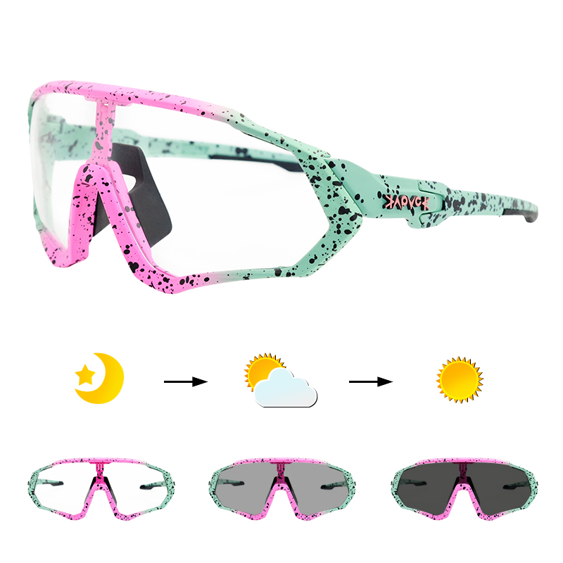 UV400 Protection Photochromic Cycling SunGlasses Men Women Multi Mountain Road Bike Outdoor Sport Sunglasses Oculos De Ciclismo