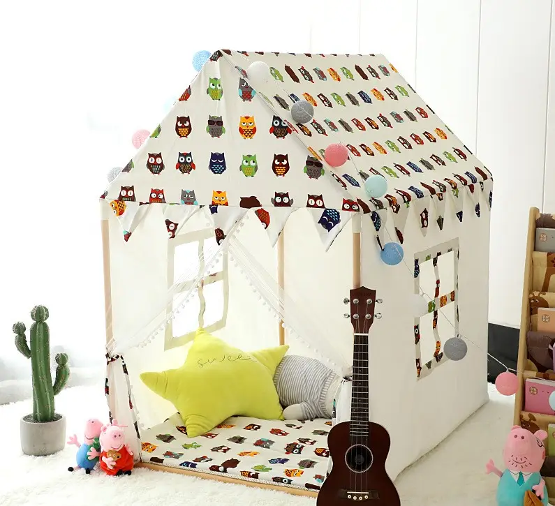 Детская палатка, детский вигвам, палатки, замок, коврики, игрушечная портативная детская палатка, игровой домик для декора детской комнаты/