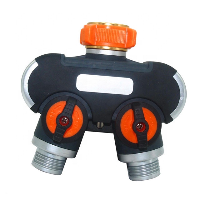 Retailing:New Disign Garden Hose Quick Coupling 2 Split y-Joint Valve for Hose Tube Water Faucet Joint