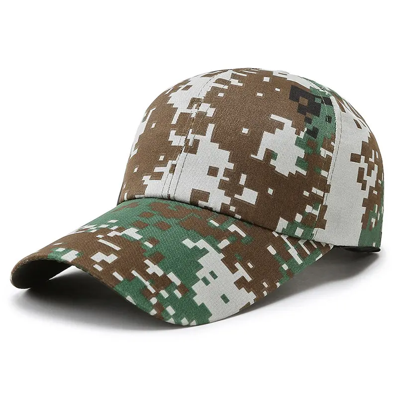 Daily Promotional Men' S Polyester Flat Army Camouflage Military Baseball Sports Cap Spring Baseball Cap Outdoor Sports Cap