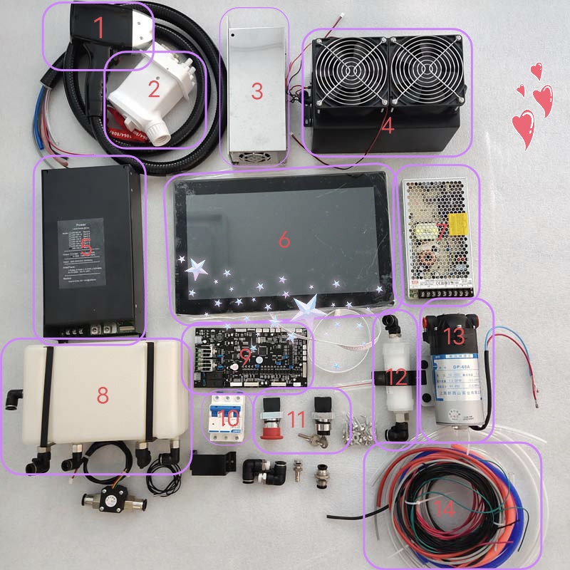 808nm 755nm 1064nm diode machine kits spare parts accessories