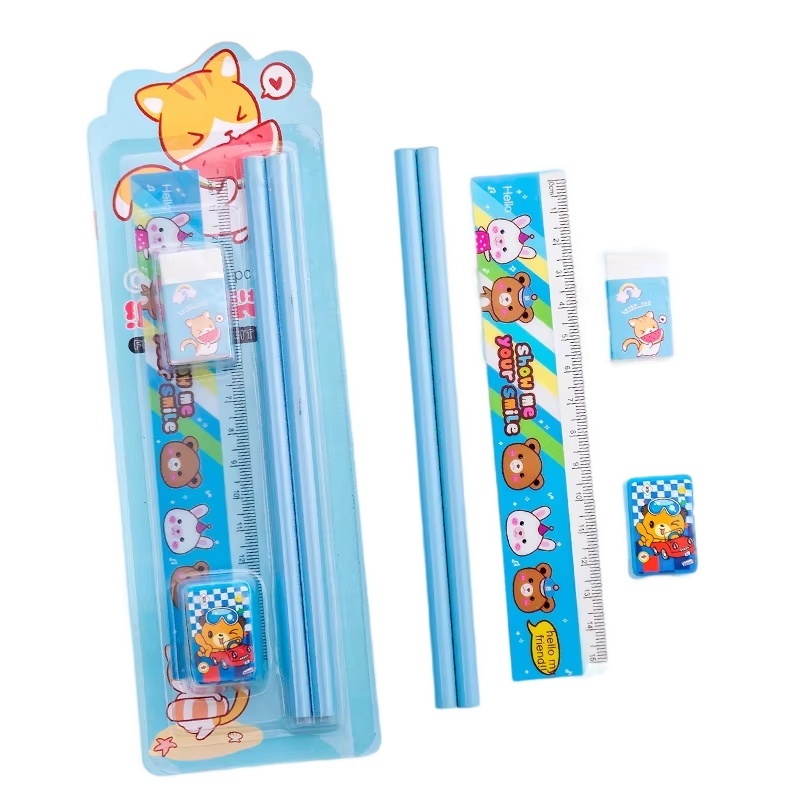 Factory Direct Stationery Set Five Sets Kindergarten Prize Pupils School Supplies Value Gifts Wholesale Stationery Gift Set