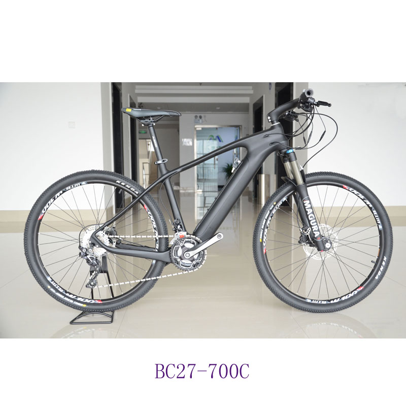 Elektrfiets-углеродное волокно koolstofvezel omlijsting mountainbike met Средний мотор