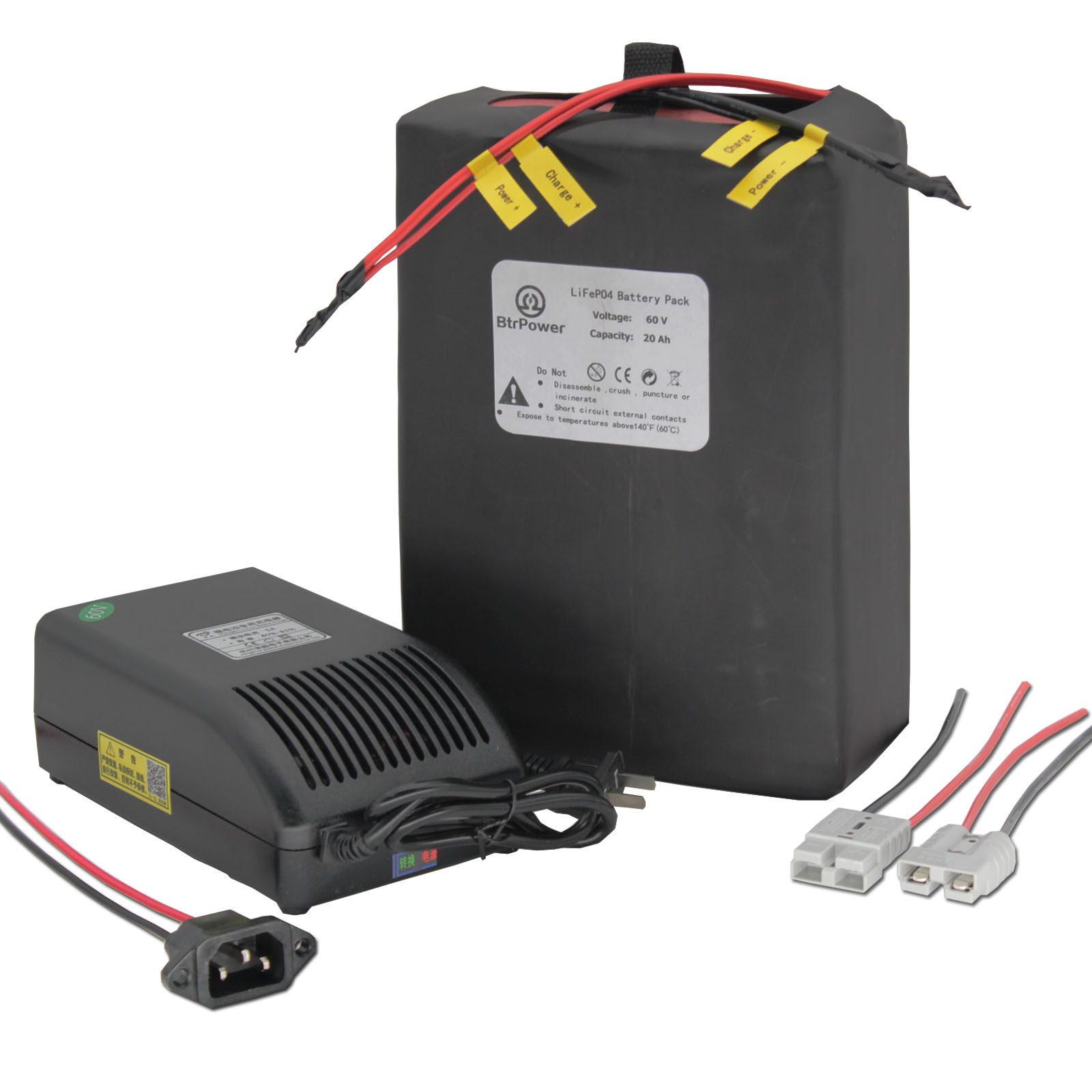 High Performance 60v Ebike Battery 20ah Lithium With 5a Fast Charger 50a Bms For Ebikes Electric Bicycle Electric Motorcycle