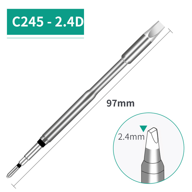 Высококачественные наконечники для паяльника C245, 6 типов I IS K SK 2C 2.4D, без свинца, для паяльной станции, ручные наконечники для паяльника