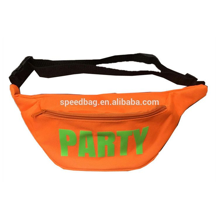 hot polyester canvas party bride waterproof waist bag print logo custom fanny pack