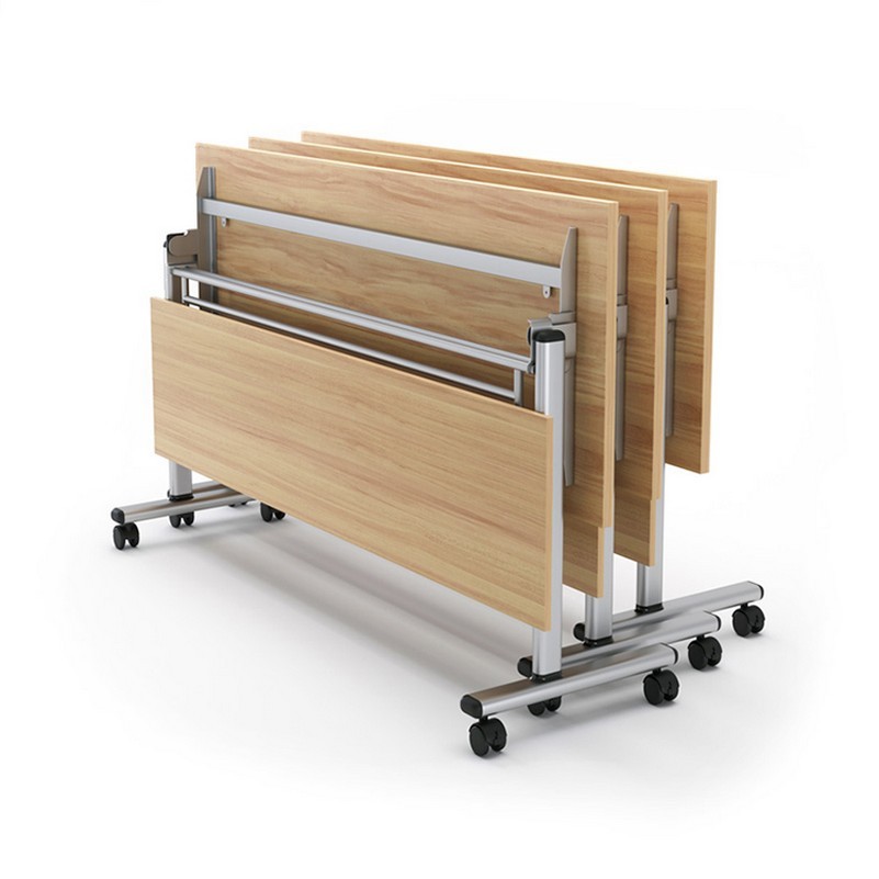 Foldable Wooden Folding Spandex Covers 6 Ft Desk Sensory Tables Tops Desks Training Table