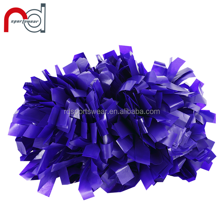Высокое качество Cheerleading Pom Poms оптом пластик и металлик для девочек