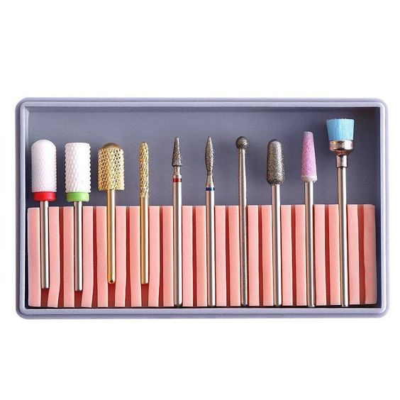 High Quality Diamond Tungsten Steel for Manicure Care 6pcs Nail Bit Set