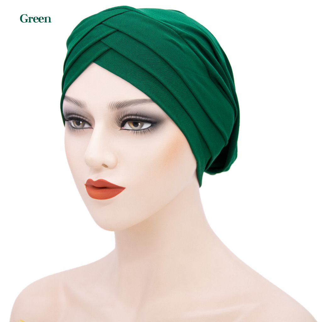 Women turban hijab Cap Under Scarf Undercap (Hair Accessory), Black Green Pink Blue
