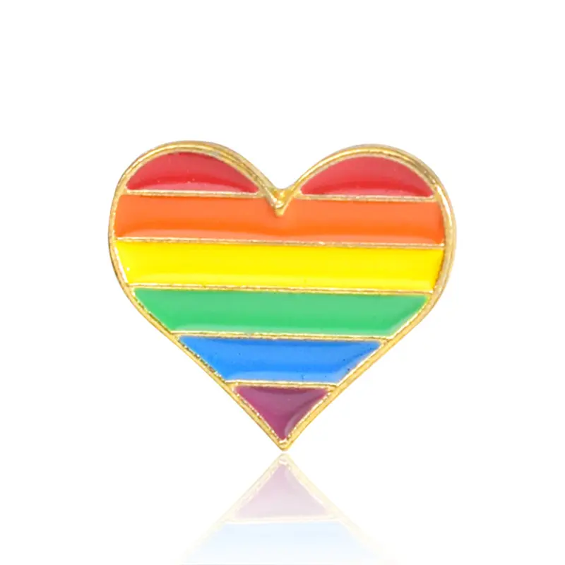 LGBT Fashion Love Brooch Beautiful Rainbow Accessories Badge