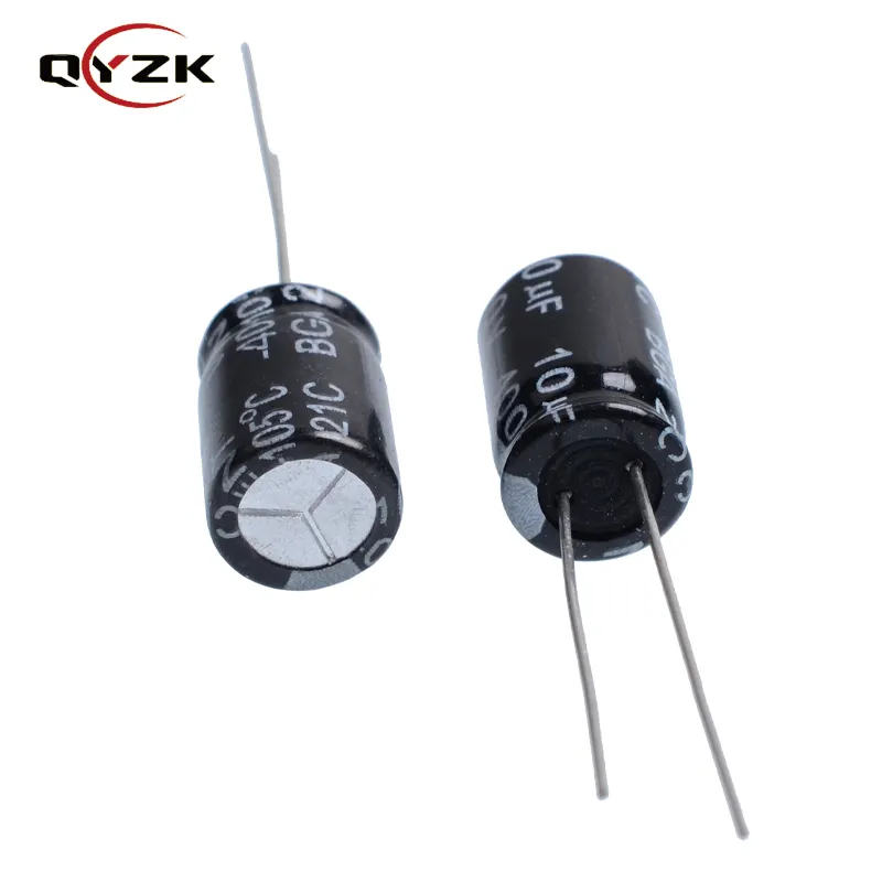 Capacitors supplier 8*12mm farad ideal green power supply 10 uf 400v electrolytic capacitors for general purpose