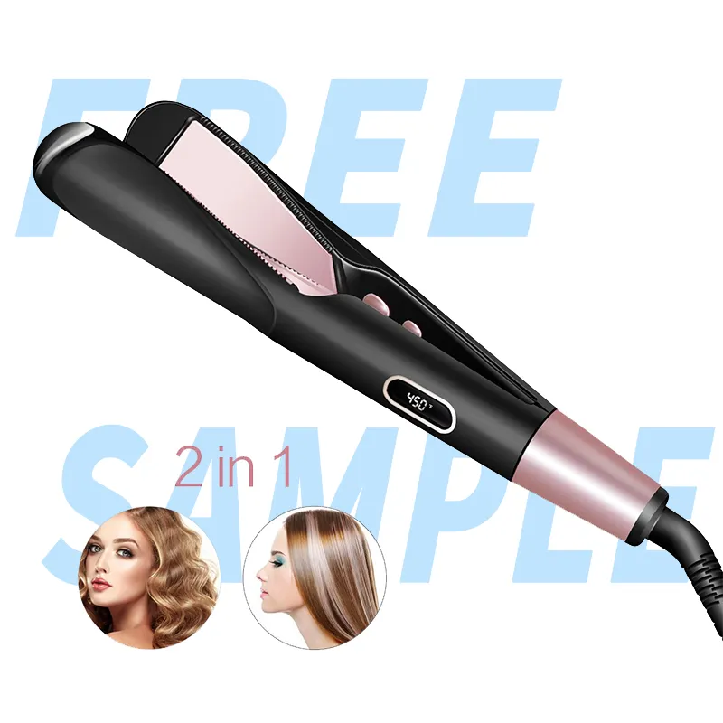 AIWO New Qualified Hair Auto Straightener With Led Gold Flat Iron Hair Straightener Flat Iron Hair Straightener Private Label