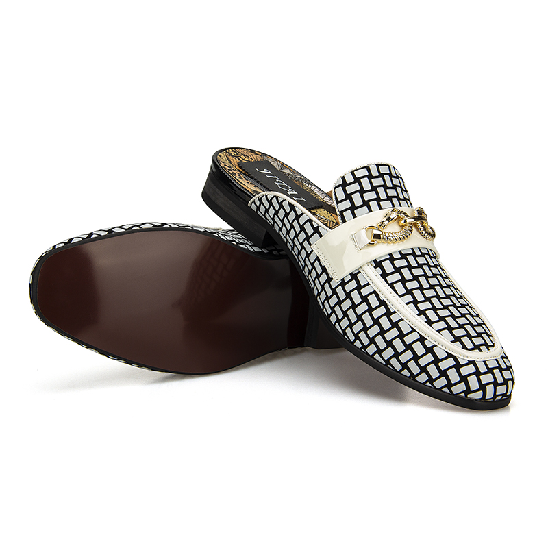 Flat Mules for Men Closed Pointed Toe Backless Mule Sandals Comfortable Slides Mules Shoes Ladies Slip-on Loafers