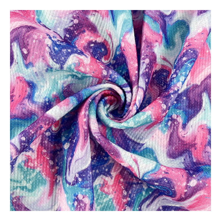 Supersoft Warm Brushed Polyester Cotton Knit Waffle Fabric For Sweater