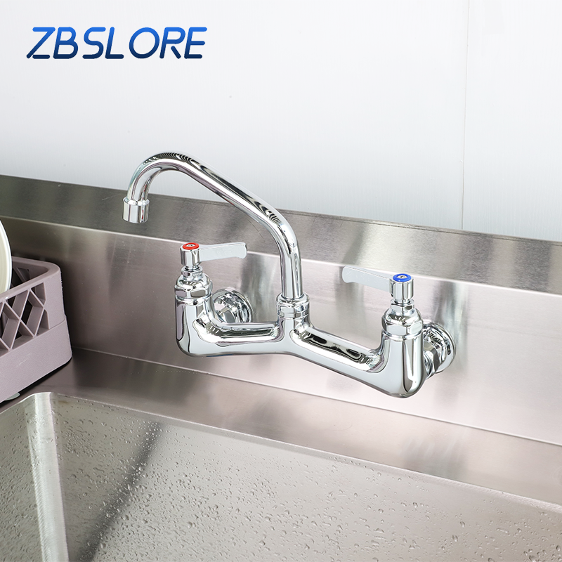 Taps And Faucets zbslore 8 Inch Adjustable Center Commercial Wall Faucet