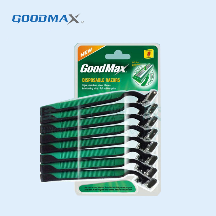Eight Pieces In Polybag Package Safety Twin Blade Shaving Disposable Razor