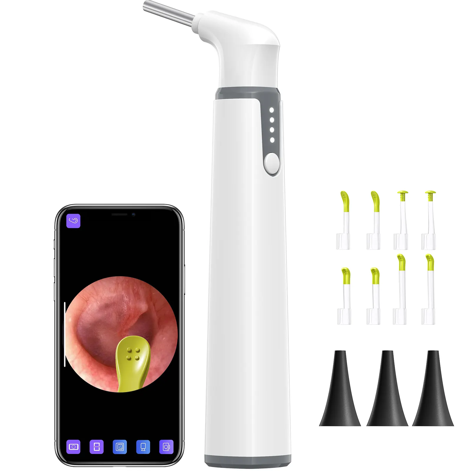 Teslong Ear Wax Removal Tool Wifi Ear Cleaning Otoscope Medical Safe Endoscope Camera Electric Ear Cleaner with Camera
