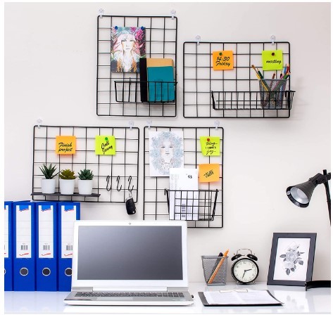 Home Decoration Display Metal Mesh Grid Panel Photo Wall Grid