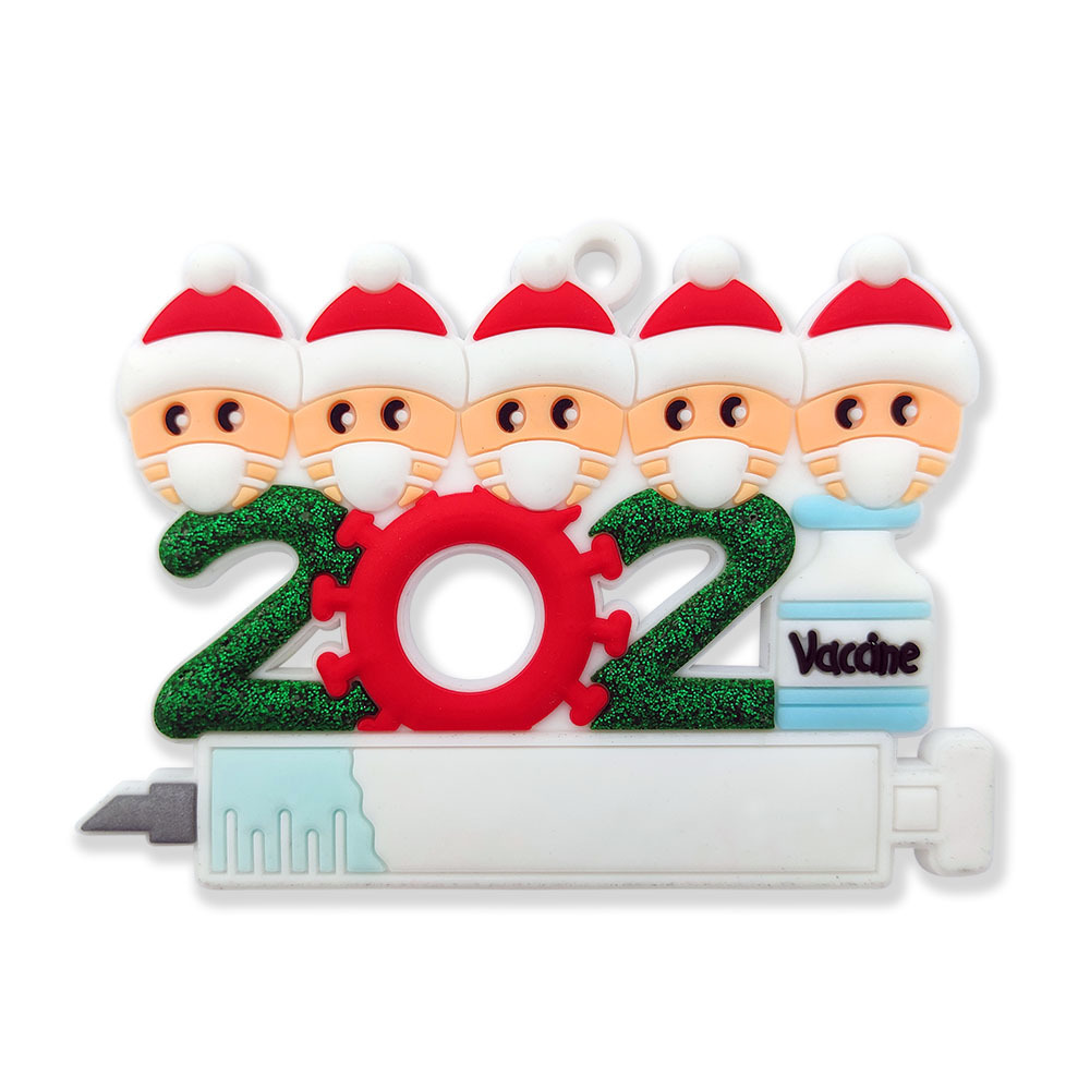 2021 Christmas Ornament Quarantine Personalized Xmas Survived Tree Family Hanging Pendant New Year Xmas Kids Gift Decorations